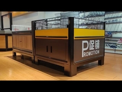 Werbeartikel Anzeigestände für Supermärkte Braune Werbeanzeigestände