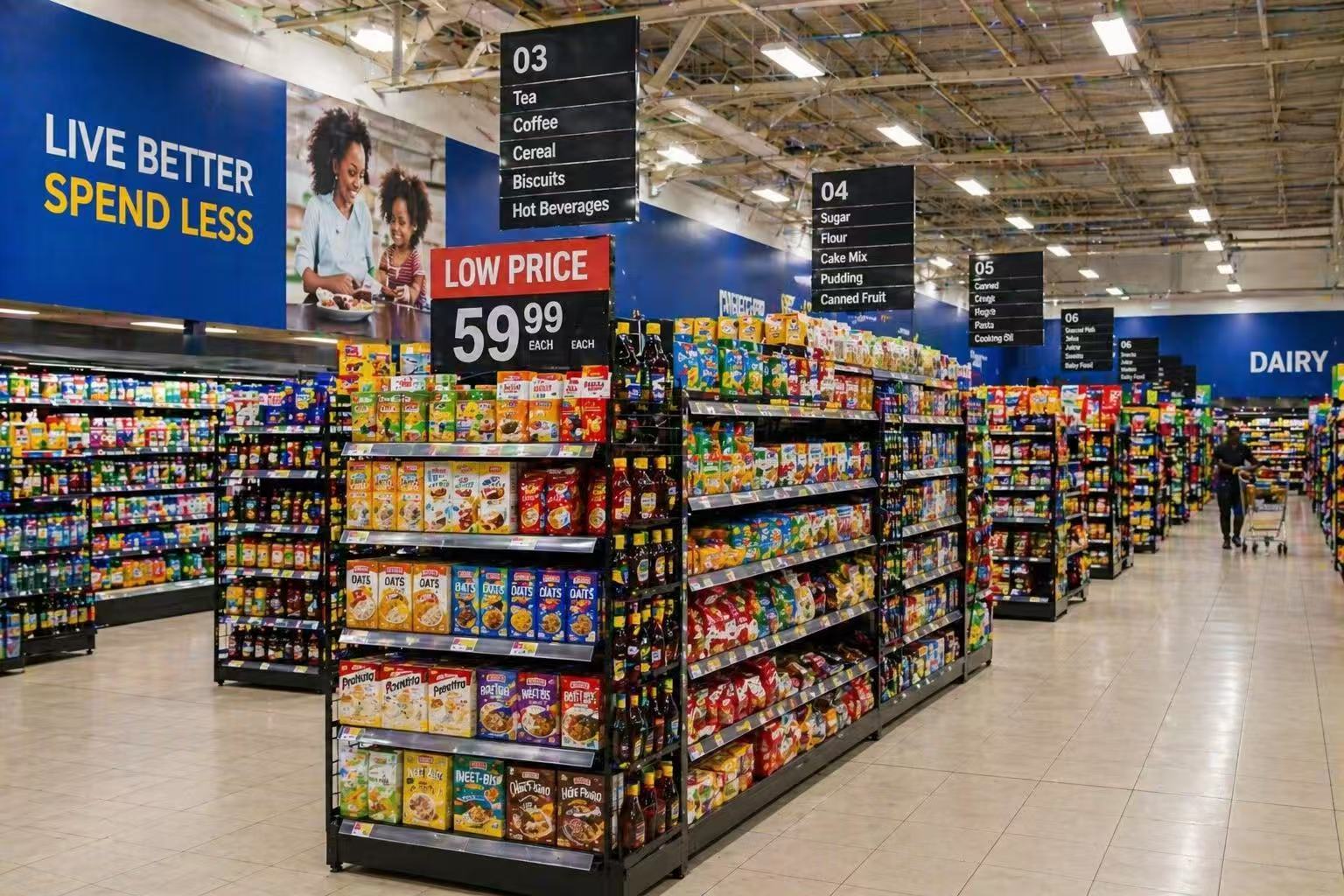 Jüngste Firmenblogs über Tanzanias Retail-Boom: Doppelseitige Supermarktregale als Schlüssel zur Raumoptimierung und verbesserte Produktdarstellung