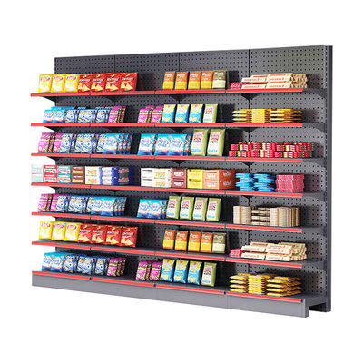 Maßgeschneiderte Lebensmittelgeschäftsregale 5 Schichten Supermarkt Gondel Metallregal