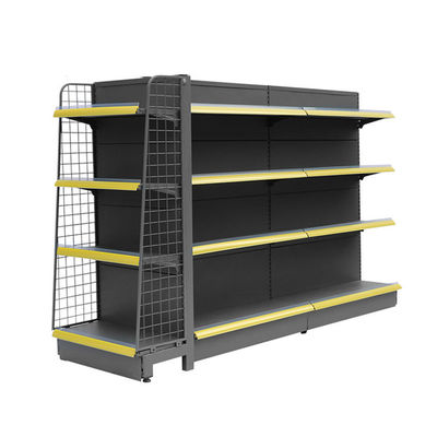 Einfache Installation Supermarkt-Display-Regalen mit kaltgewalztem Stahl für langlebige