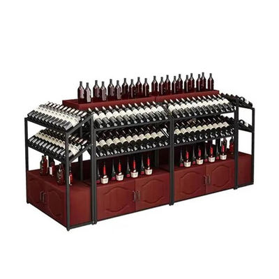 Kaltgewalzte Stahl Wein Ecke Regal Regal Wein Supermärkte Weinregale für den Laden
