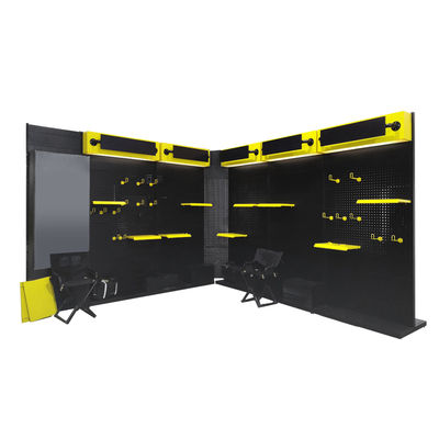 Mehrzweck-Boden Metall Lochwand Regal Aufbewahrung Hardware Werkzeug Display Rack