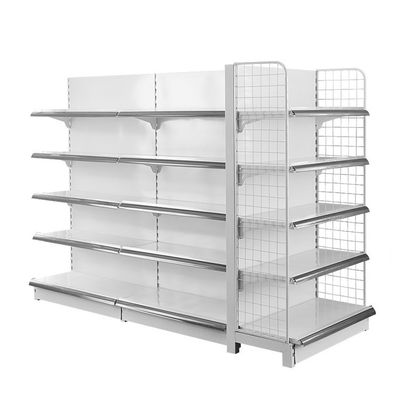 kaufen Supermarkt Gondola Drahtbildschirm Regal Metall Einzelhandel Laden Stahlregal Drahtnetz Rückenplatte online manufacture