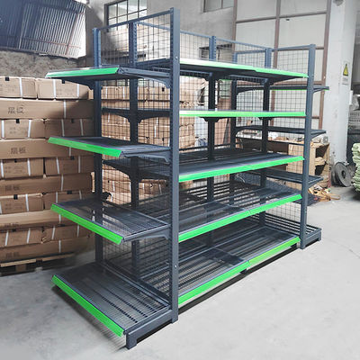 kaufen Stabile Supermarkt-Displayregale mit 30-80 kg Lastkapazität/Schicht und kaltgewalztem Stahl online manufacture