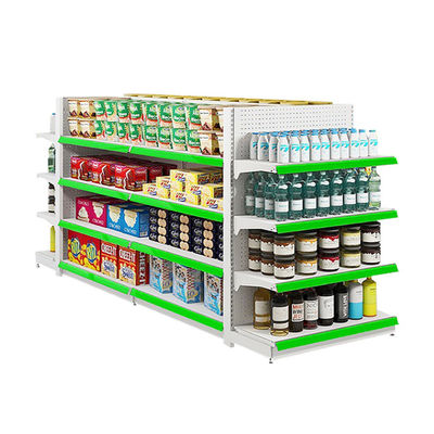 kaufen 5-Shelf Metal Gondola Display for Supermarkets 80kg Capacity online manufacture