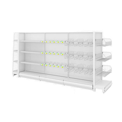 kaufen 5-Shelf Metal Supermarket Gondola Display Rack 80kg Capacity online manufacture