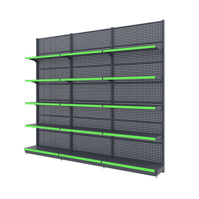 kaufen Metallische Gondel-Präsentationsregale mit schneller Installation, stabilem Regal und verstellbarer Rückwand für Einzelhandelsgeschäfte online manufacture