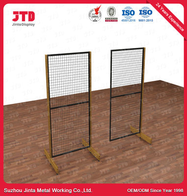 kaufen Sgs-Gondel-Anzeige, die 1500mm schwarzes Draht-Regal mit Haken beiseite legt online manufacture