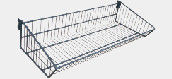 kaufen 1000mm weißes überzogenes Metallabgestufter Korb-Stand des Draht-Fach-300mm online manufacture