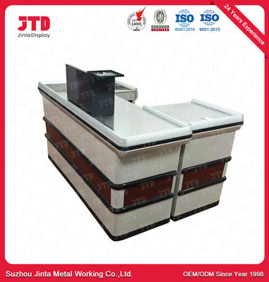 kaufen 850mm Supermarkt-Kassierer-Counter White Cashier-Tabelle für Geschäft online manufacture