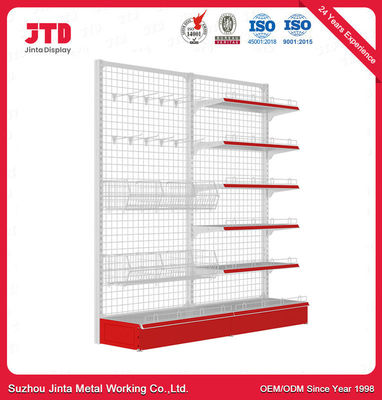 Metalldraht-Mesh Back Panel Supermarket Gondola-Regal-Netz-Art Schaufenster-Fachbodenregallager