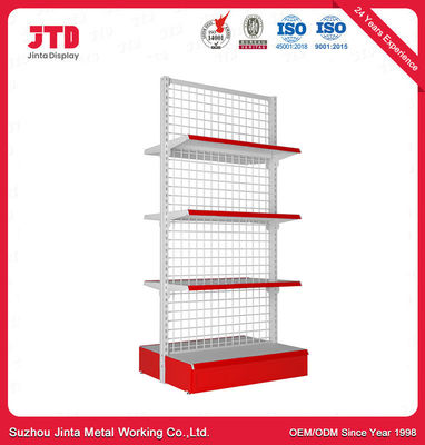 Metalldraht-Mesh Back Panel Supermarket Gondola-Regal-Netz-Art Schaufenster-Fachbodenregallager
