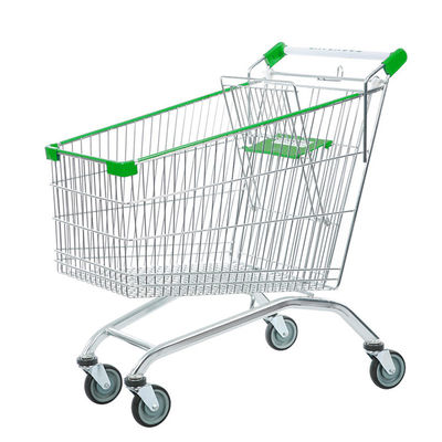 Supermarkt Lebensmittelgeschäft Metall Einkaufswagen mit individuellen Farben und Gummirädern
