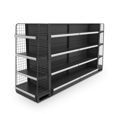 Einkaufszentrum Doppelseitiges Gondel Regale Metall-Supermarktregale Regal