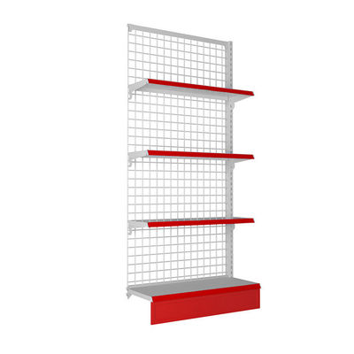 Supermarkt Einzelhandelsgeschäft Mesh Draht Display Regale kundenspezifische Doppelseitige Gondel Display Regale