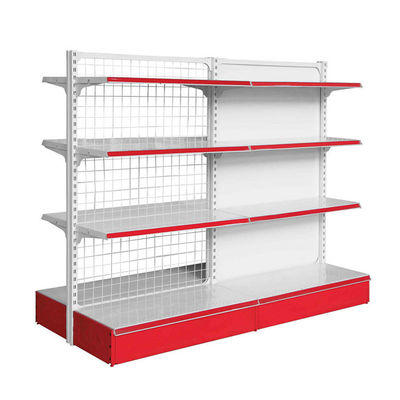 Supermarkt Einzelhandelsgeschäft Mesh Draht Display Regale kundenspezifische Doppelseitige Gondel Display Regale