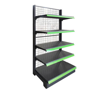 Gitterplatte Metalldrahtnetz Supermarkt Convenience Store Display Rack Pulver beschichtet