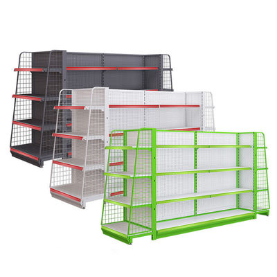 Gitterplatte Metalldrahtnetz Supermarkt Convenience Store Display Rack Pulver beschichtet