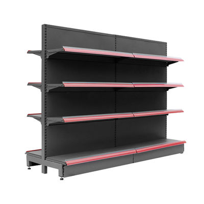 Einfache Installation Supermarkt-Display-Regalen mit kaltgewalztem Stahl für langlebige