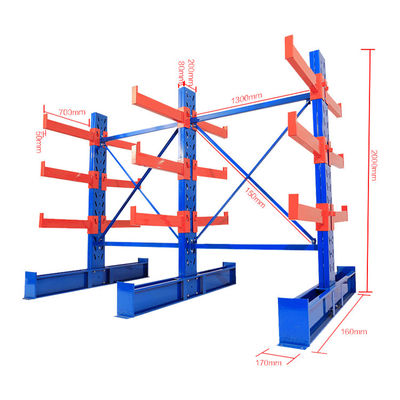 Schwerlastspeicher-Cantilever-Rack mit 500-3000 kg Kapazität pro Schicht