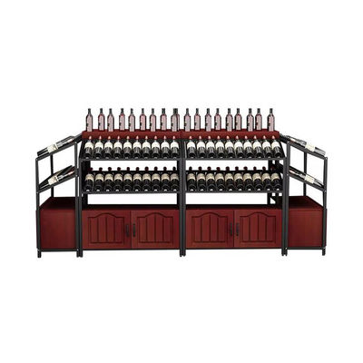 Kaltgewalzte Stahl Wein Ecke Regal Regal Wein Supermärkte Weinregale für den Laden