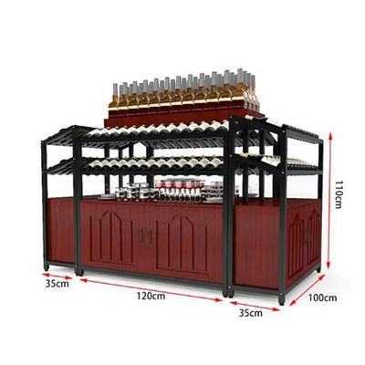 Kaltgewalzte Stahl Wein Ecke Regal Regal Wein Supermärkte Weinregale für den Laden