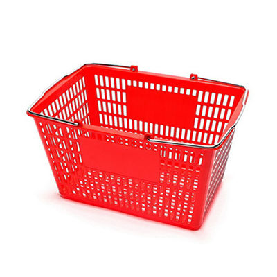 Dauerhafte Kunststoffhandkaufkorb 450*330*250mm Für Apotheke Supermarkt Lebensmittelgeschäft