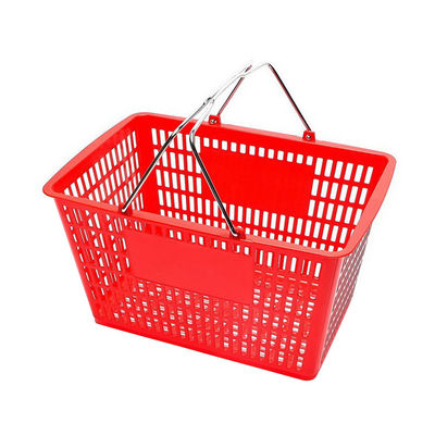 Dauerhafte Kunststoffhandkaufkorb 450*330*250mm Für Apotheke Supermarkt Lebensmittelgeschäft