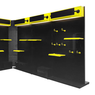 Mehrzweck-Boden Metall Lochwand Regal Aufbewahrung Hardware Werkzeug Display Rack