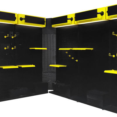 Mehrzweck-Boden Metall Lochwand Regal Aufbewahrung Hardware Werkzeug Display Rack
