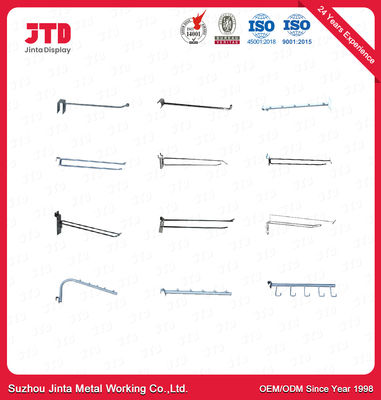 6.0mm pulverisieren 600mm an der Wand befestigte Schuh-Haken überzogenes für Supermarkt-Regal